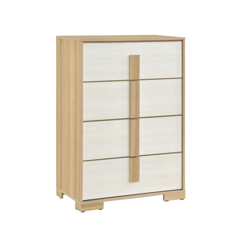 Picture of 31"W x 44.5"H Chest 4 drawers - premium melamine board, wood and engineered wood