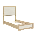 Picture of 5Pc Twin bed, Dresser and mirror, Chest and Night stand Bedroom set collection