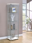 Picture of White 4 Shelf Curio Cabinet - L 16.75 X W 14.25 X H 63.75