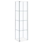 Picture of White 4 Shelf Curio Cabinet - L 16.75 X W 14.25 X H 63.75
