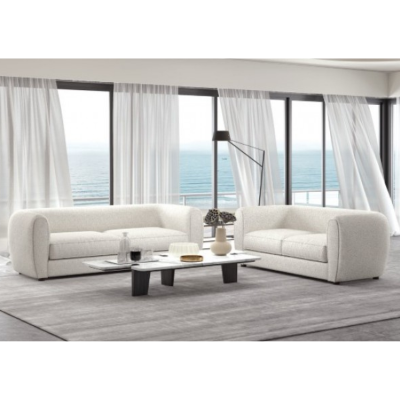 Show details for Material Boucle, Solid Wood Exclusive Boucle Fabric Wooden Legs Sofa, Loveseat and Chair Picture of Material Boucle, Solid Wood Exclusive Boucle Fabric Wooden Legs Sofa, Loveseat and Chair