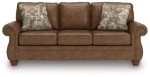 Picture of Faux leather traditional sofa