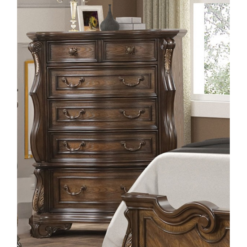 Picture of 42"W x 54"H Dark Brown MATERIAL Asian Hardwood, Engineered Wood Chest