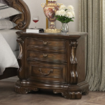 Picture of Dark Brown MATERIAL Asian Hardwood, Engineered Wood Nightstand