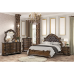 Picture of Dark Brown MATERIAL Asian Hardwood, Engineered Wood Nightstand
