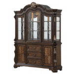 Picture of 69" x 89" Inch Dark Brown MATERIAL Asian Hardwood, Engineered Wood Hutch And Buffet