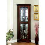 Picture of Walnut Framed Glass Door Curio - 27 1/2"W X 17 1/4"D X 72"H