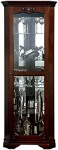 Picture of Walnut Framed Glass Door Curio - 27 1/2"W X 17 1/4"D X 72"H