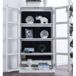 Picture of Wood Frame Construction Glass Sides Curio Cabinet - 35"L X 13 3/4"W X 67"H