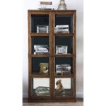 Picture of Wood Frame Construction Glass Sides Curio Cabinet - 35"L X 13 3/4"W X 67"H