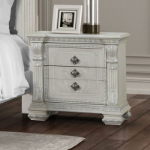 Picture of Silver Brushed Material Engineered Wood Nightstand