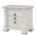 Picture of Silver Brushed Material Engineered Wood Nightstand