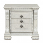 Picture of Silver Brushed Material Engineered Wood Nightstand