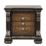 Picture of Silver Brushed Material Engineered Wood Nightstand