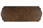 Picture of 80" - 112" Extendable Leaf Dark Brown Material Engineered Wood Dining Table