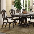 Picture of 80" - 112" Extendable Leaf Dark Brown Material Engineered Wood Dining Table