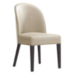 Picture of Luxurious Leatherette Solid Beech Wood Frame Stained in Black Dining Chair