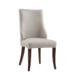 Picture of Light Grey, Taupe Solid Beech Wood Frame Dining Chair