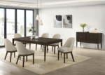 Picture of 63"-81"-inch Extendable Dining Table Ash Brown