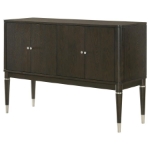 Picture of 52" x 35.75" Inch 4-door Dining Sideboard Server with Shelves Ash Brown