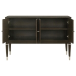 Picture of 52" x 35.75" Inch 4-door Dining Sideboard Server with Shelves Ash Brown