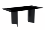 Picture of 55"/62"/71" Dining Table with a Rectangular Glass/Sintered Stone Tabletop and Stainless Steel Base