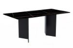 Picture of 55"/62"/71" Dining Table with a Rectangular Glass/Sintered Stone Tabletop and Stainless Steel Base
