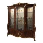 Picture of 3 Door China w/Glass Back Panel - 78"W x 23"D x 91"H
