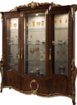 Picture of 3 Door China w/Glass Back Panel - 78"W x 23"D x 91"H