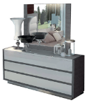 Picture of 3 Drawer Dresser and Mirror