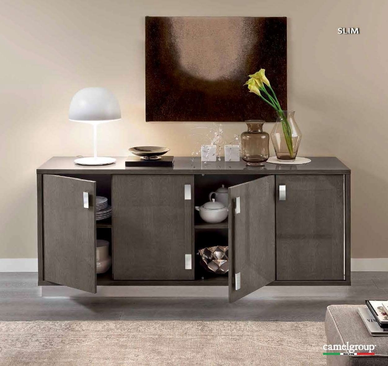 Picture of 79" x 34" Inch 4 Door Buffet w/Mirror