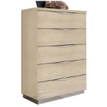 Picture of 30"W x 45"H Beige And Silver Birch finish  Chest