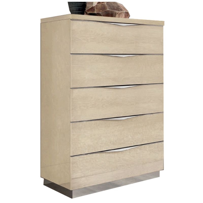 Picture of 30"W x 45"H Beige And Silver Birch finish  Chest