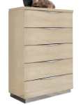Picture of 30"W x 45"H Beige And Silver Birch finish  Chest