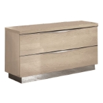 Picture of Modern lines Natural And Brown Nightstand