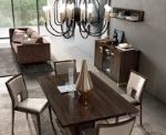 Picture of 79/97" Extendable Walnut Wood veneer Dining Table