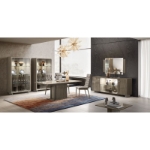 Picture of 79/97" Extendable Grey Wood veneer Dining Table