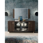 Picture of 79" x 34" Inch 4 Door Walnut Buffet w/Mirror