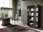 Picture of 2 Door Walnut China - 43"W x 19"D x 76"H