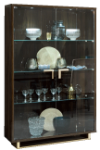Picture of 2 Door Walnut China - 43"W x 19"D x 76"H