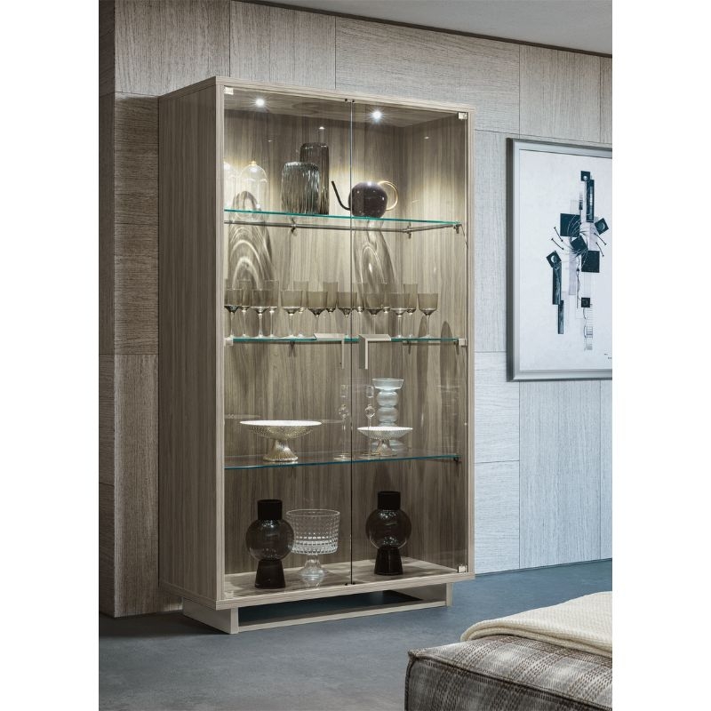 Picture of 2 Door Grey China - 43"W x 19"D x 76"H