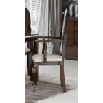 Picture of Classic Fancy White/Walnut Carmen Side Arm with Premium Fabric