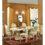 Picture of 73/91" Extendable High Gloss Lacquer Dining Table