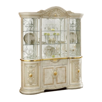 Show details for Classic 4 Door China Ivory - 69"W x 18"D x 88"H Picture of Classic 4 Door China Ivory - 69"W x 18"D x 88"H