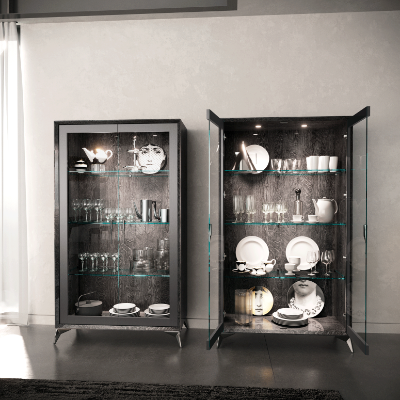 Show details for 2 Door Vitrine - 43.7"W x 19.7"D x 75.8"H Picture of 2 Door Vitrine - 43.7"W x 19.7"D x 75.8"H