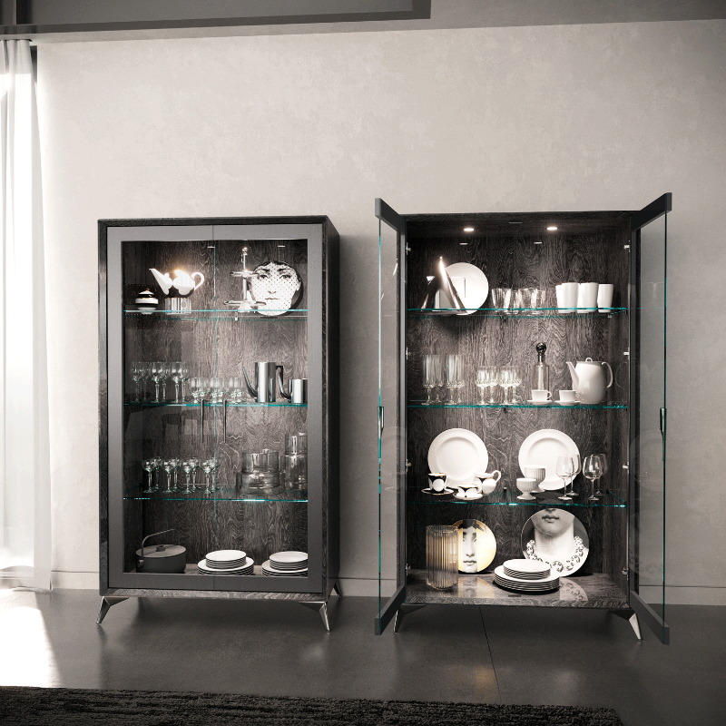 Picture of 2 Door Vitrine - 43.7"W x 19.7"D x 75.8"H