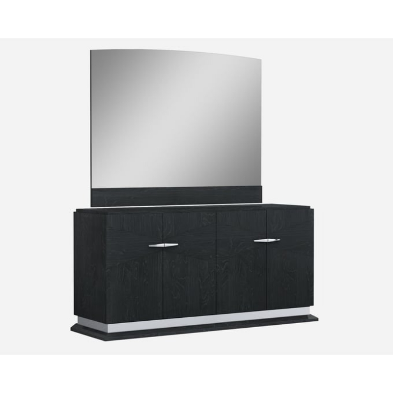 Picture of 67" X 32.5" Grey Buffet & Mirror