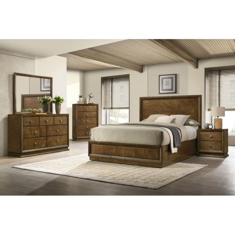 Picture of 5Pc Walnut Bedroom Set