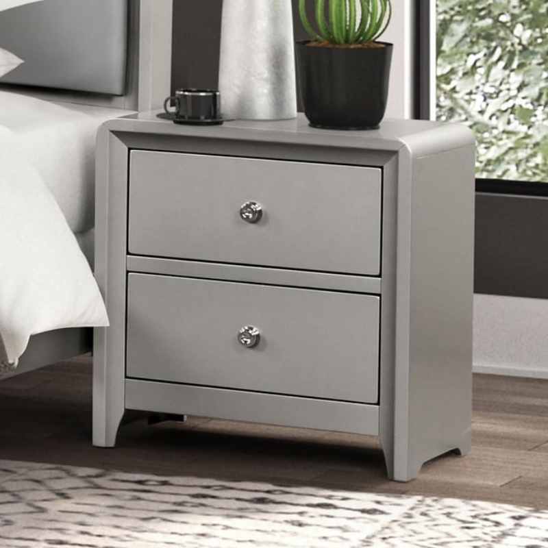 Picture of Champagne Two Drawer Night stand