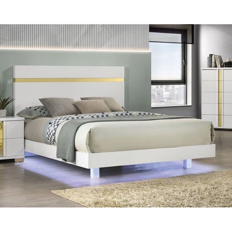 Picture of White Gold Full Bed